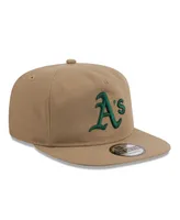 Men's New Era Khaki Oakland Athletics Golfer Adjustable Hat