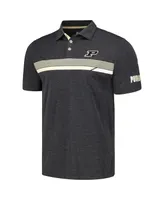 Men's Colosseum Charcoal Purdue Boilermakers No Problemo Polo Shirt