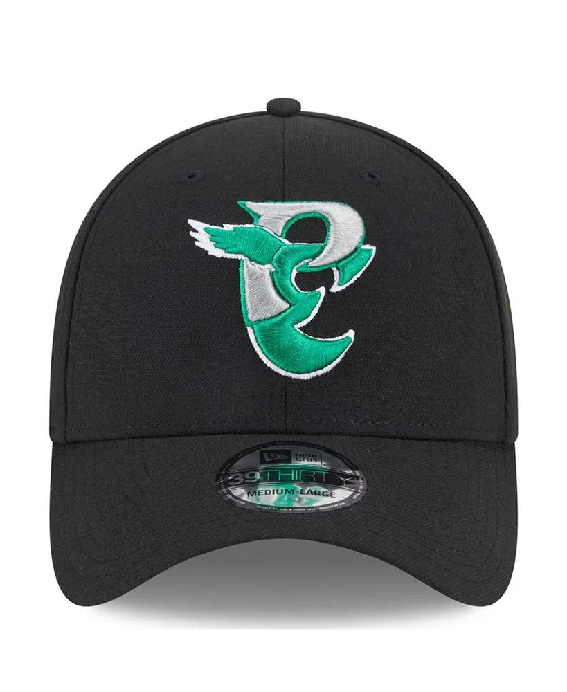 Men's New Era Black Philadelphia Eagles City Originals 39THIRTY Flex Hat
