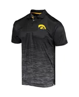 Men's Colosseum Black Iowa Hawkeyes Marshall Polo Shirt