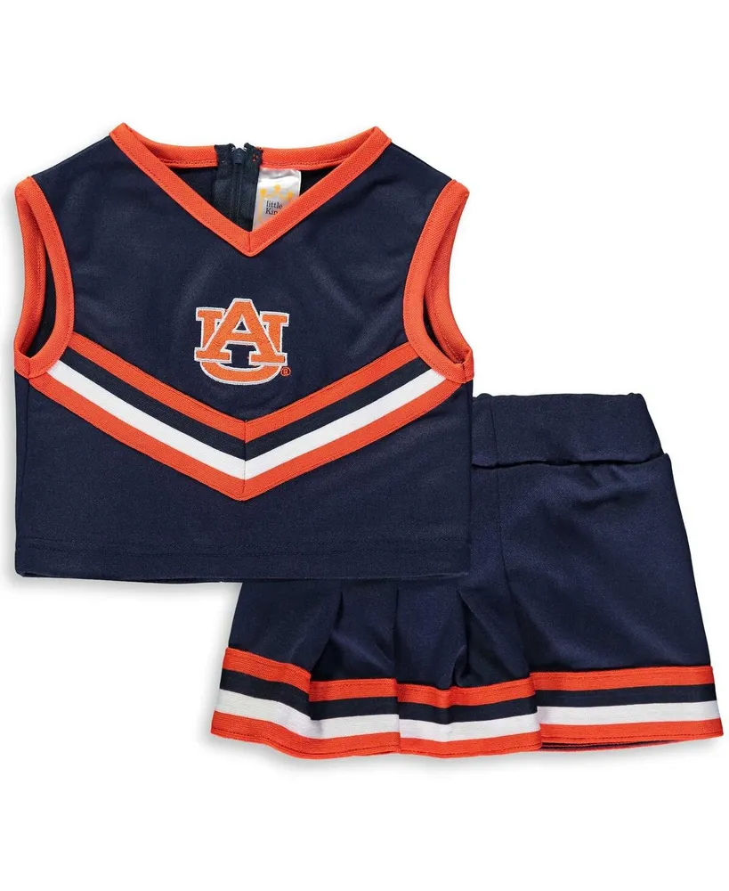 Girls Toddler Navy Auburn Tigers Two-Piece Cheer Set