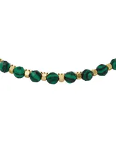 Fossil All Stacked Up Malachite Beaded Bracelet