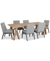 Atwell 7pc Dining Set (Table + 6 Side Chairs)