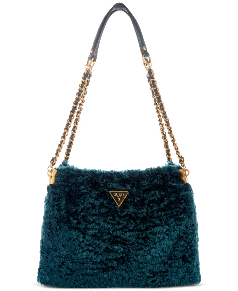 Guess Zaina Flap Shoulder Bag - Forest