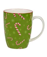 Certified International Holiday Fun 16 oz Mugs Set of 6, Service for 6