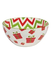 Certified International Holiday Fun 30 oz All Purpose Bowls Set of 6, Service for 6