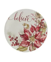 Certified International Winters Joy 9" Dessert Plates Set of 4