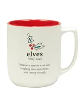 Certified International Christmas Fun Sayings 16 oz Mugs Set of 6