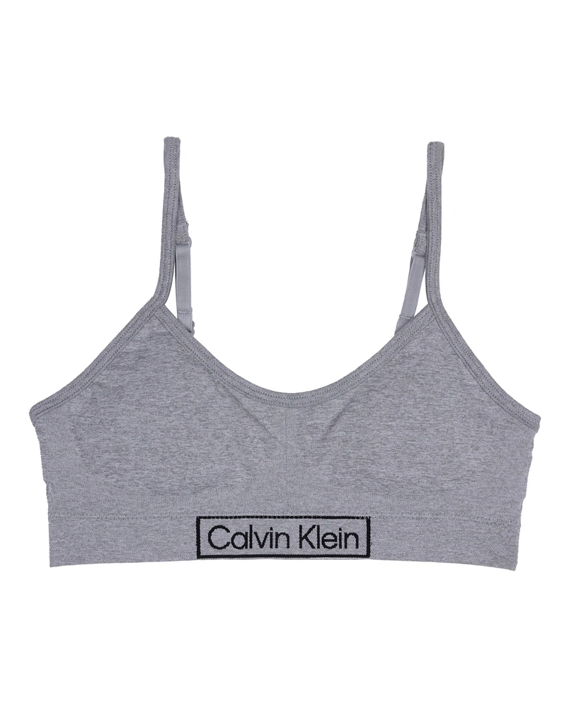 Calvin Klein Big Girls Seamless Ruched Crop Bra