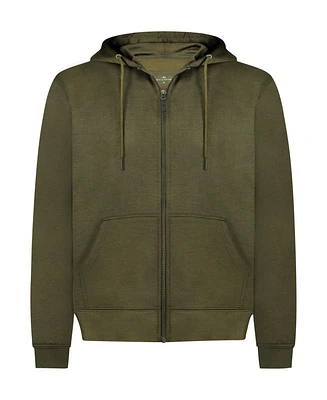 Mio Marino Men's Premium Zip-Up Hoodie for Men with Smooth Silky Matte Finish & Cozy Fleece Inner Lining Sweater Hood