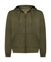 Mio Marino Men's Premium Zip-Up Hoodie for Men with Smooth Silky Matte Finish & Cozy Fleece Inner Lining Sweater Hood