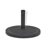 vidaXL Parasol Base Resin Round Black 63.9 lb