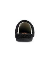 Isotoner Signature Women's Memory Foam Tinsley Leather Berber Clog Comfort Slippers