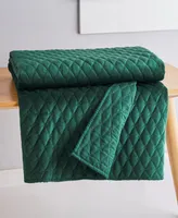 Levtex Empire Rich Emerald Velvet Reversible Quilted Throw, 50" x 60"