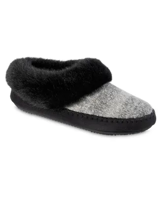 Isotoner Signature Women's Memory Foam Marni Knit Bootie Comfort Slippers