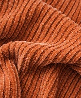 Battilo Classic Textured Ribbed Knit Throw, 50" x 60"