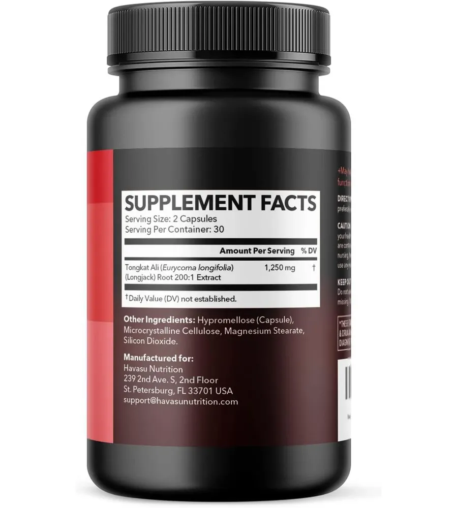 Havasu Nutrition Tongkat Ali Capsules, Havasu Nutrition