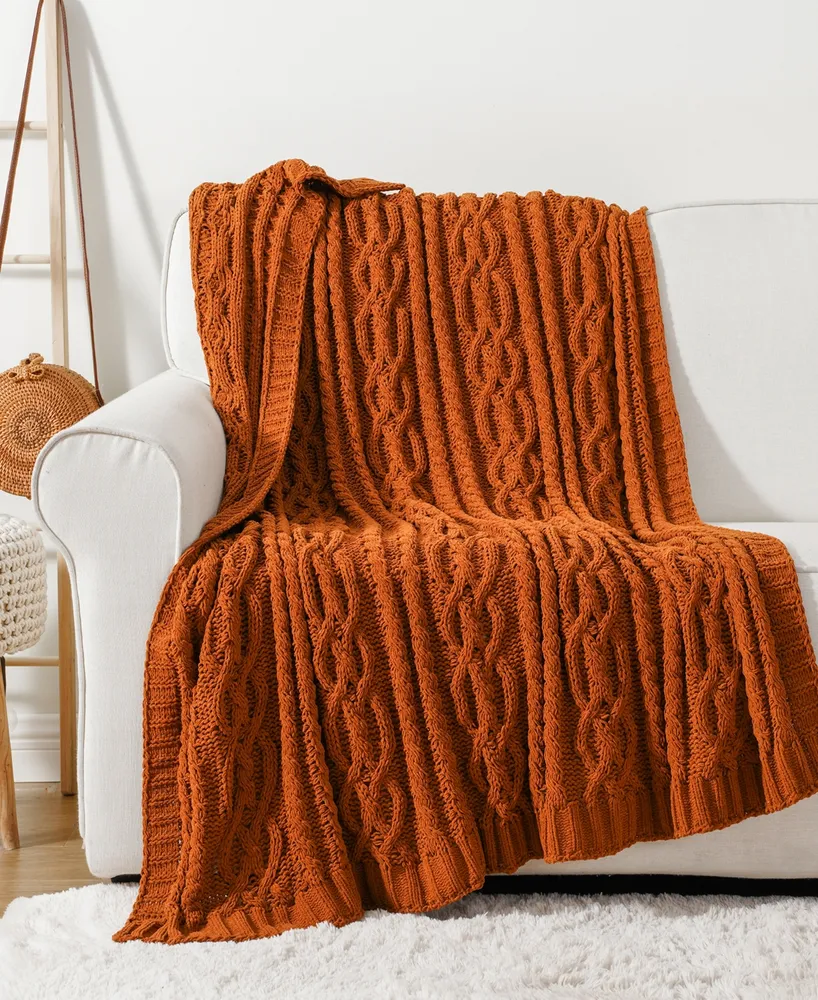 Cable Knit Chenille Robe