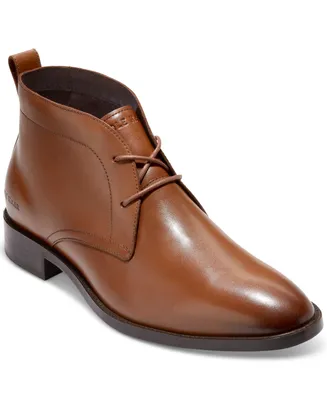 Cole Haan Men's Hawthorne Leather Lace-Up Dress Chukka Boots