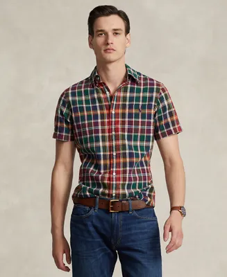 Polo Ralph Lauren Men's Classic-Fit Plaid Linen-Cotton Shirt
