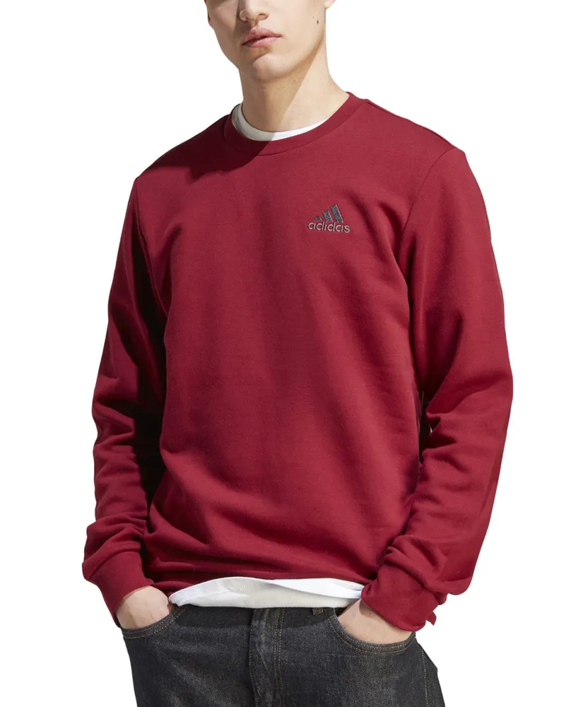 adidas Men's Feel Cozy Essentials Classic-Fit Embroidered Logo Fleece Sweatshirt