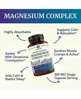 Nobi Nutrition Magnesium Complex Capsules, Magnesium Oxide, Magnesium Citrate, Nobi Nutrition, 120ct