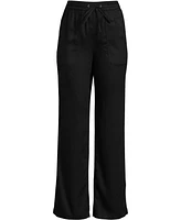 Lands' End Petite Tencel Fiber High Rise Wide Leg Pants