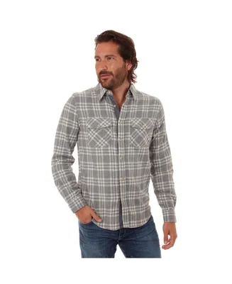 Px Clothing Men's Long Sleeve Plaid Flannel Shirt