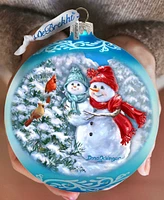 Designocracy Baby Snowman's First Winter Lg Holiday Collectible Ornaments D. Gelsinger