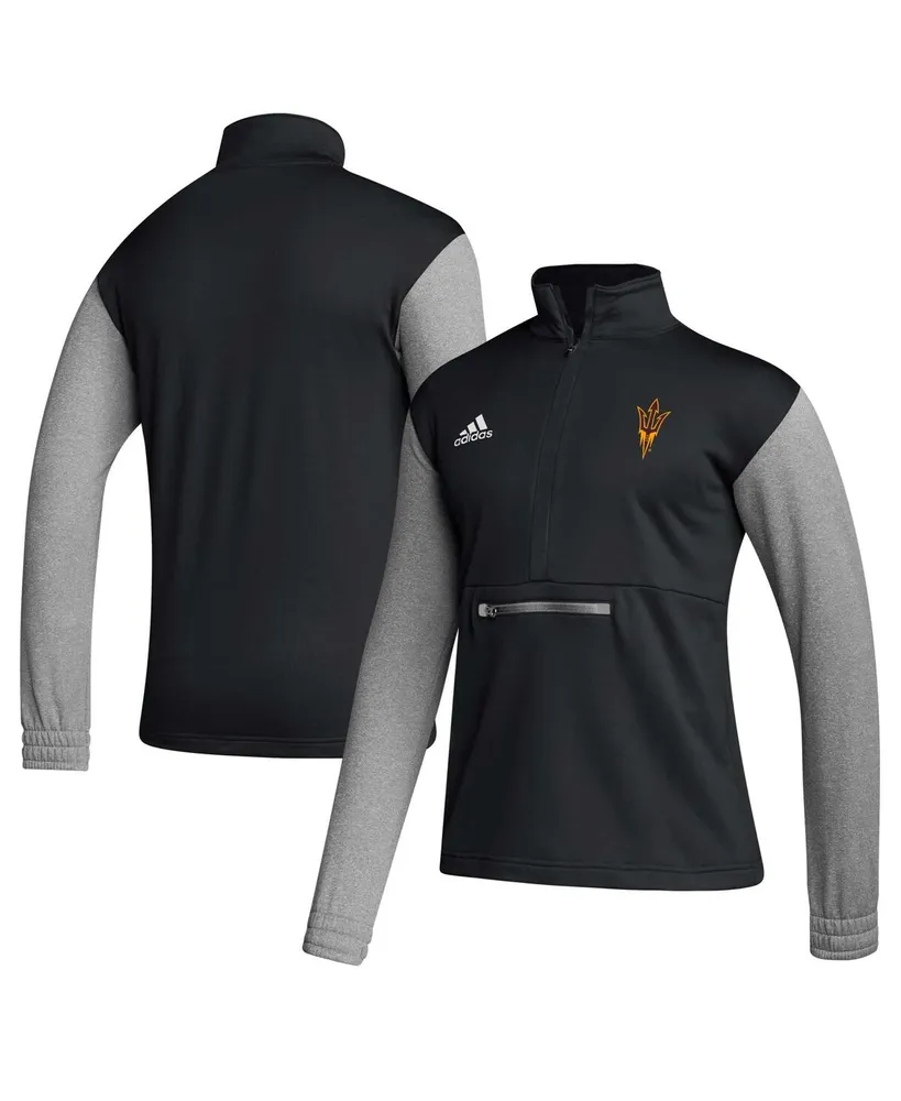 Men's adidas Black Arizona State Sun Devils Sideline Aeroready Half-Zip Top