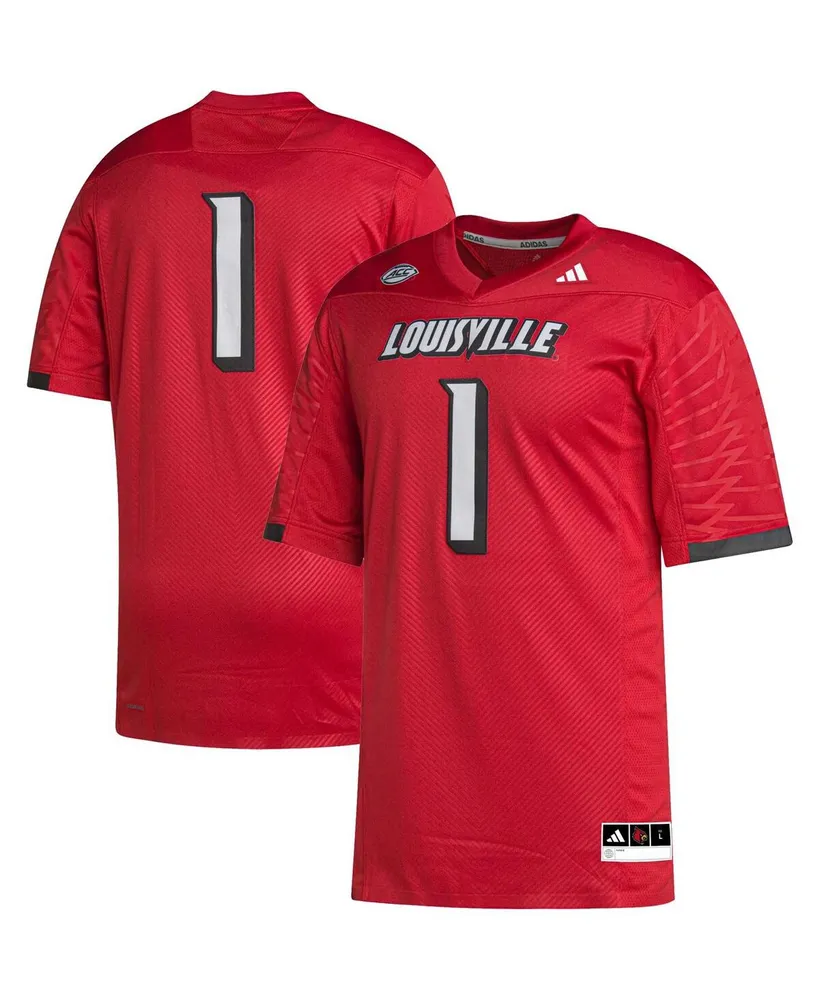 Adidas Men's #16 Red Louisville Cardinals Premier Strategy Football Jersey - Red