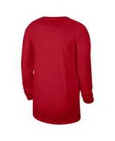 Men's and Women's Nike Red Atlanta Hawks 2023/24 Legend On-Court Practice Long Sleeve T-shirt
