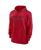 Men's Nike Red Tampa Bay Buccaneers 2023 Sideline Performance Hooded Top