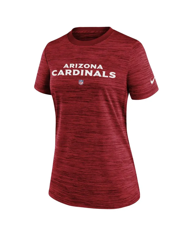 Women's Nike Cardinal Arizona Cardinals Sideline Velocity Performance T-shirt