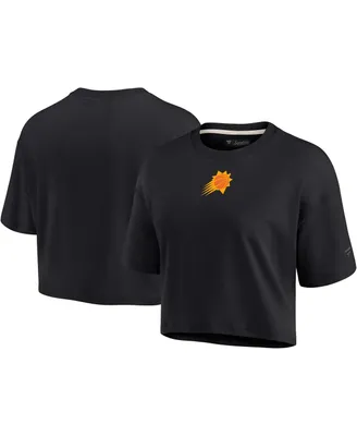 Women's Fanatics Signature Black Phoenix Suns Super Soft Boxy Cropped T-shirt