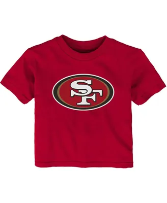 Infant Boys and Girls Scarlet San Francisco 49ers Primary Logo T-shirt