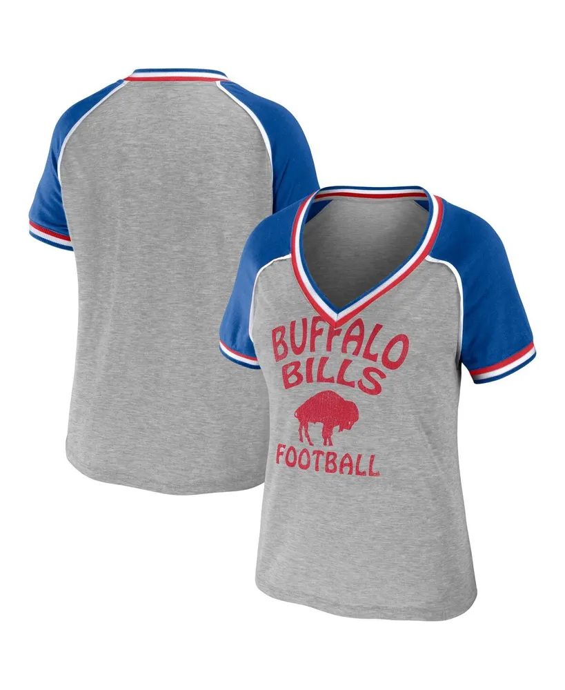 Buffalo Bills Throwback Long-Sleeve Youth Large Raglin T-Shirt