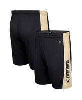 Men's Colosseum Black Vanderbilt Commodores Panel Shorts