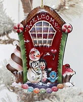 Designocracy A Season of Sweet Christmas Wooden Ornaments Holiday Decor J. Mills-Price