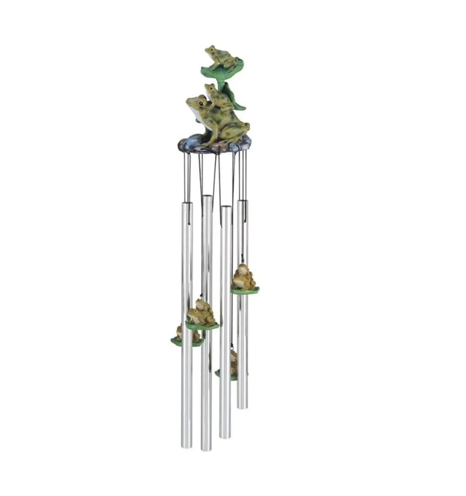 23" Long Frogs Round Top Wind Chime