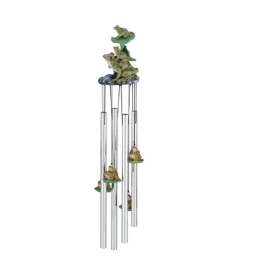 23" Long Frogs Round Top Wind Chime