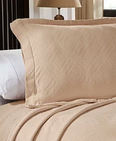 Superior Geometric Fret Textured Jacquard Matelasse All-Season -Piece Bedspread Set
