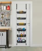 Smart Design 6-Tier Over the Door Pantry Organizer with 6 Full Baskets