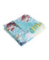 Levtex Beach Walk Coral Reef Reversible Quilted Throw, 50" x 60"