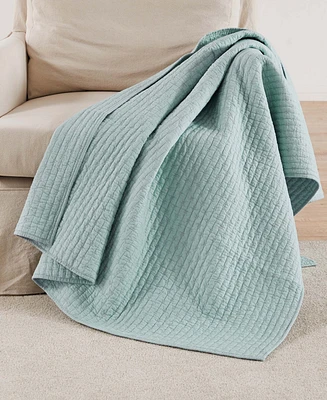 Levtex Cross Stitch Reversible Quilted Throw, 50" x 60"