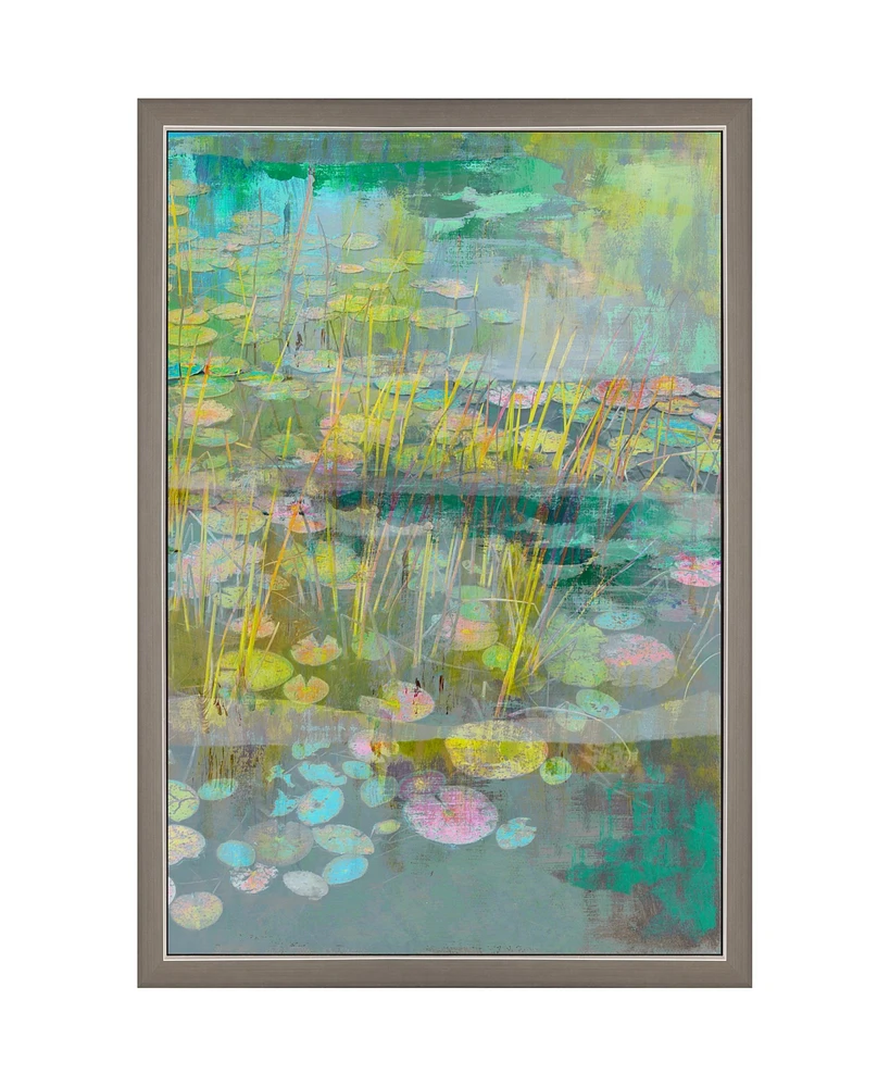 Reeds And Lilies Ii Framed Art