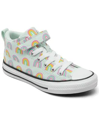 Converse Little Girls Chuck Taylor All Star Malden Street Rainbows Adjustable Strap Casual Sneakers from Finish Line