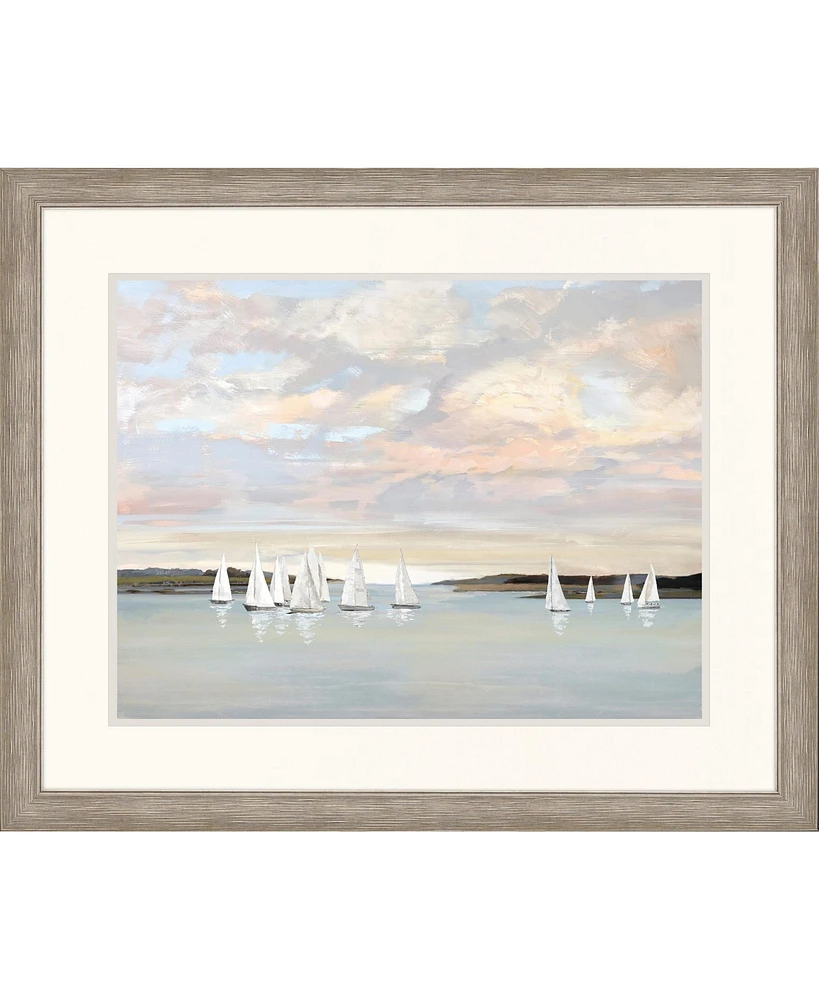 Sunset Fleet Ii Framed Art