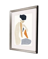 Silhouette Blocks Poise Framed Art