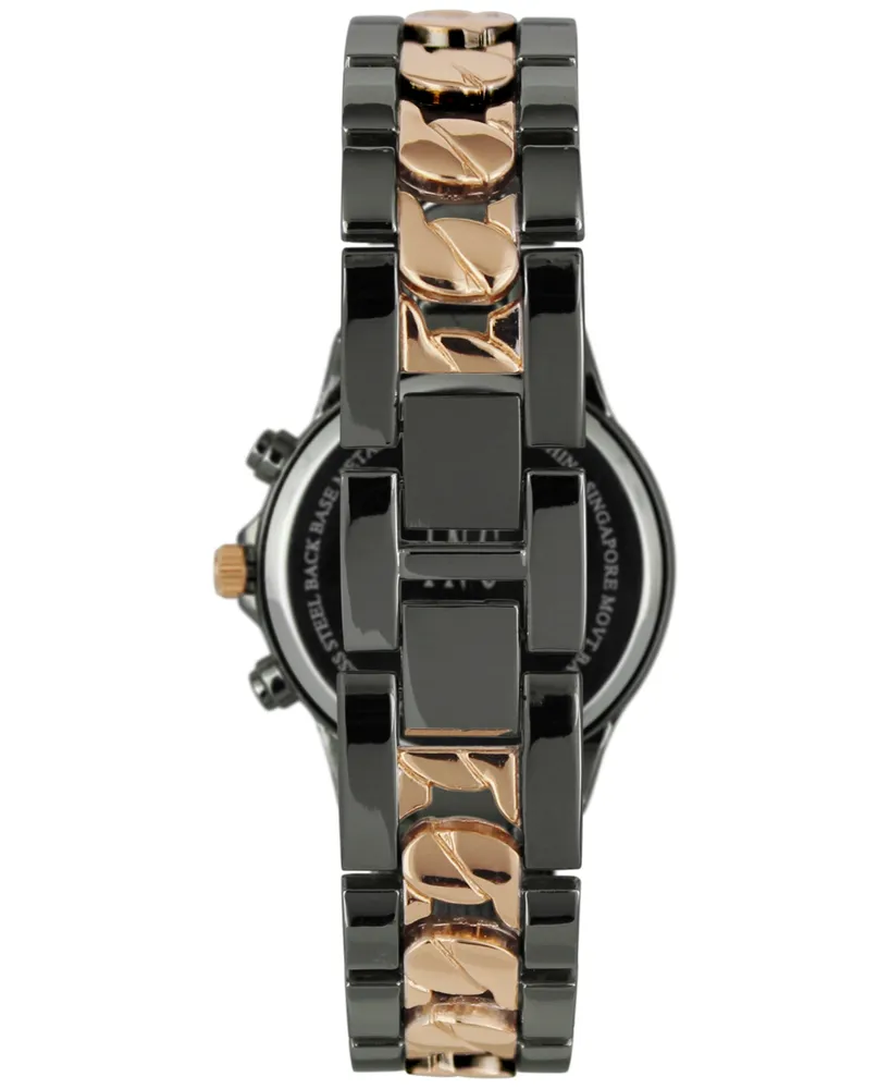 I.n.c. International Concepts Women's Two-Tone Bracelet Watch 40mm, Created for Macy's